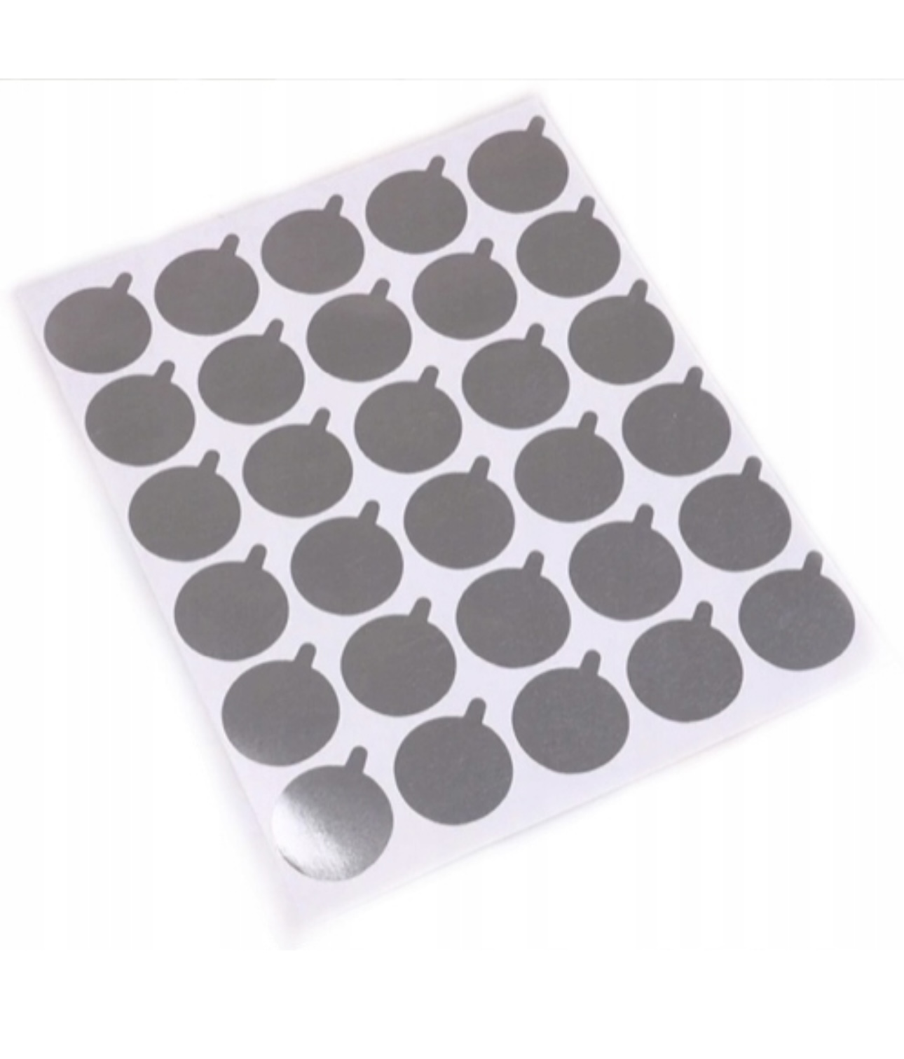 NAKLEJKI/PODKŁADKI Aluminiowe pod klej 2,5cm 30 szt.